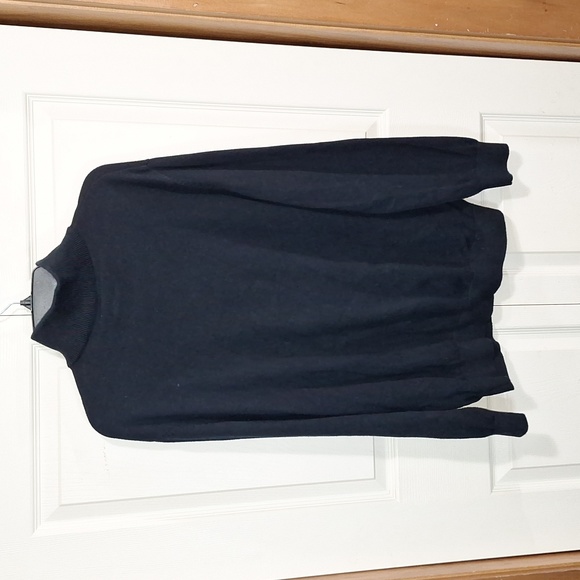 Vintage Lacoste mock turtleneck quarter zip - 6 (XL) - black/gray - Picture 3 of 6